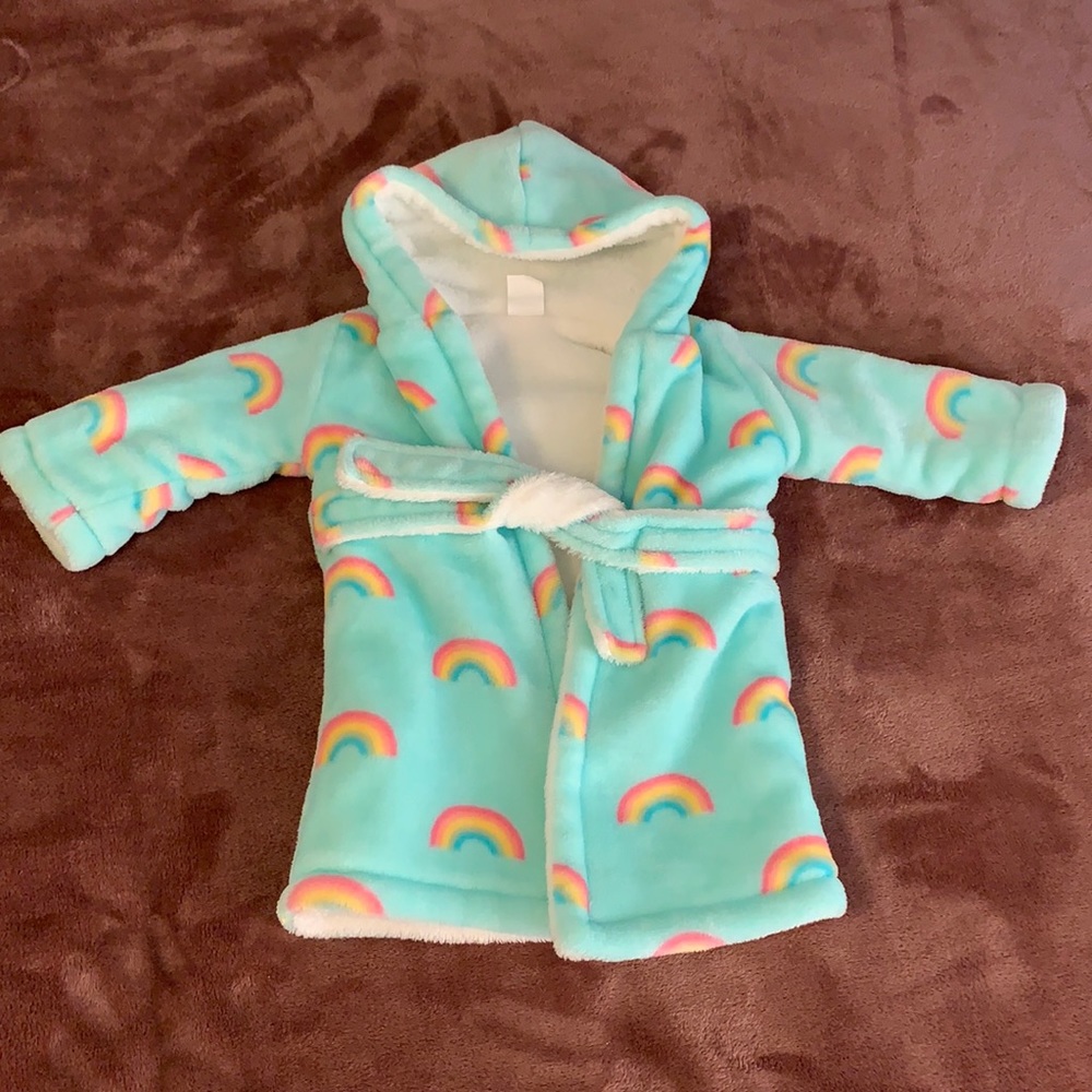 Rainbow Polyester Bathrobe 12 mo